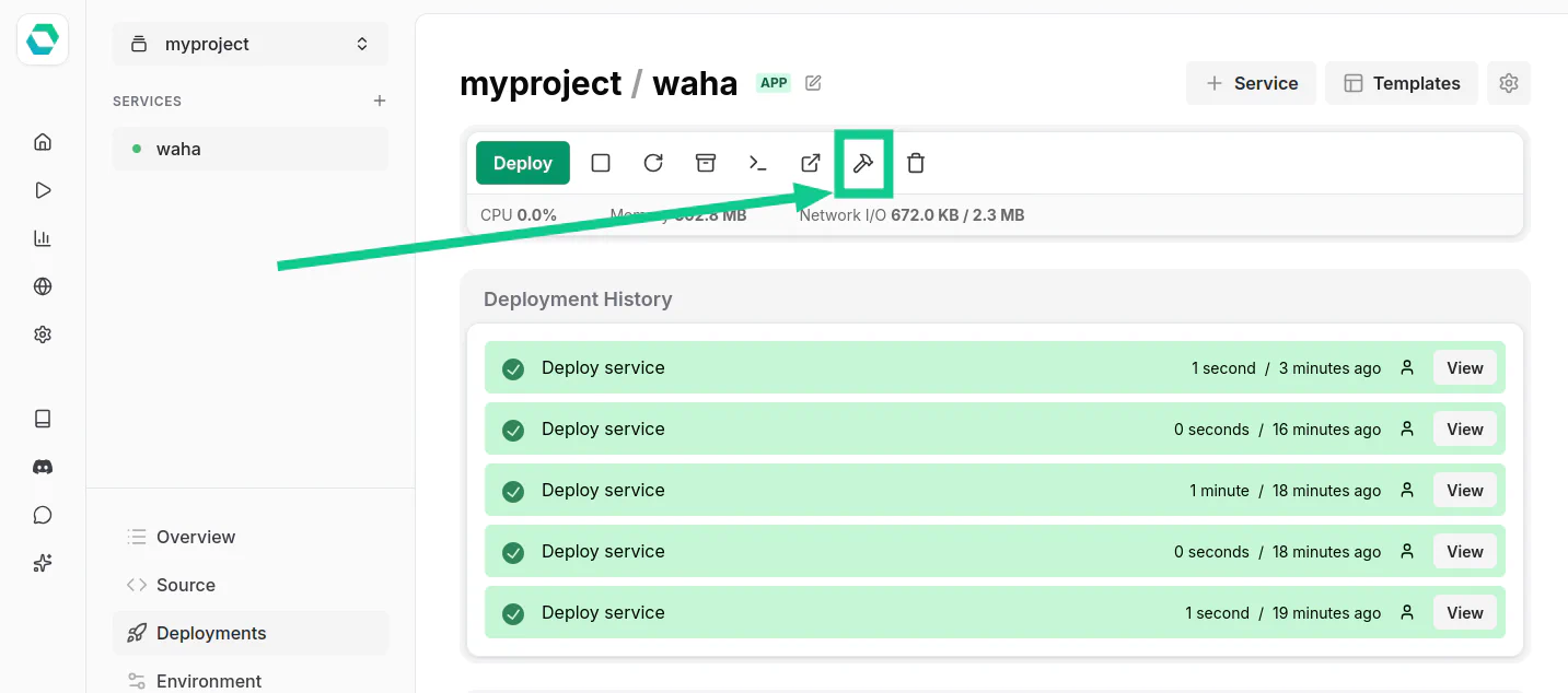 Force Build on EasyPanel