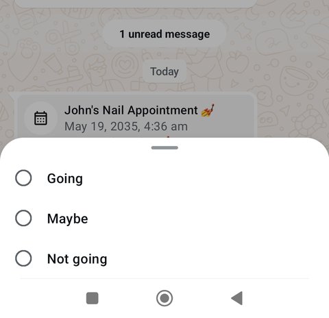 WhatsApp Event Message